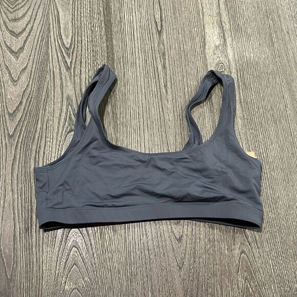 SKIMS Other - NWT Skims Swimwear Signature Swim Tank Bikini Top Scoop Neck Gunmetal Size Large